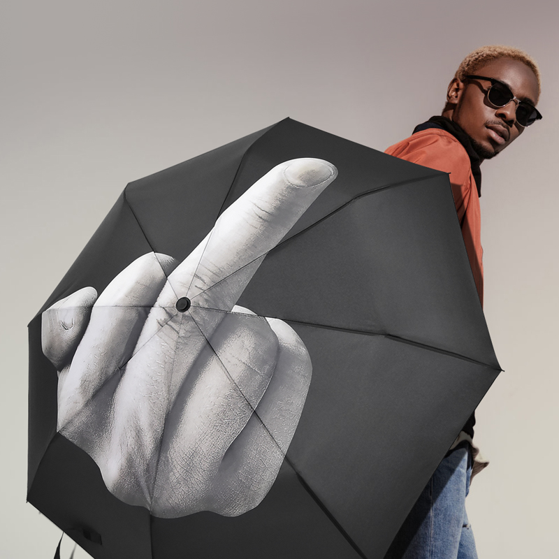 middle finger umbrella