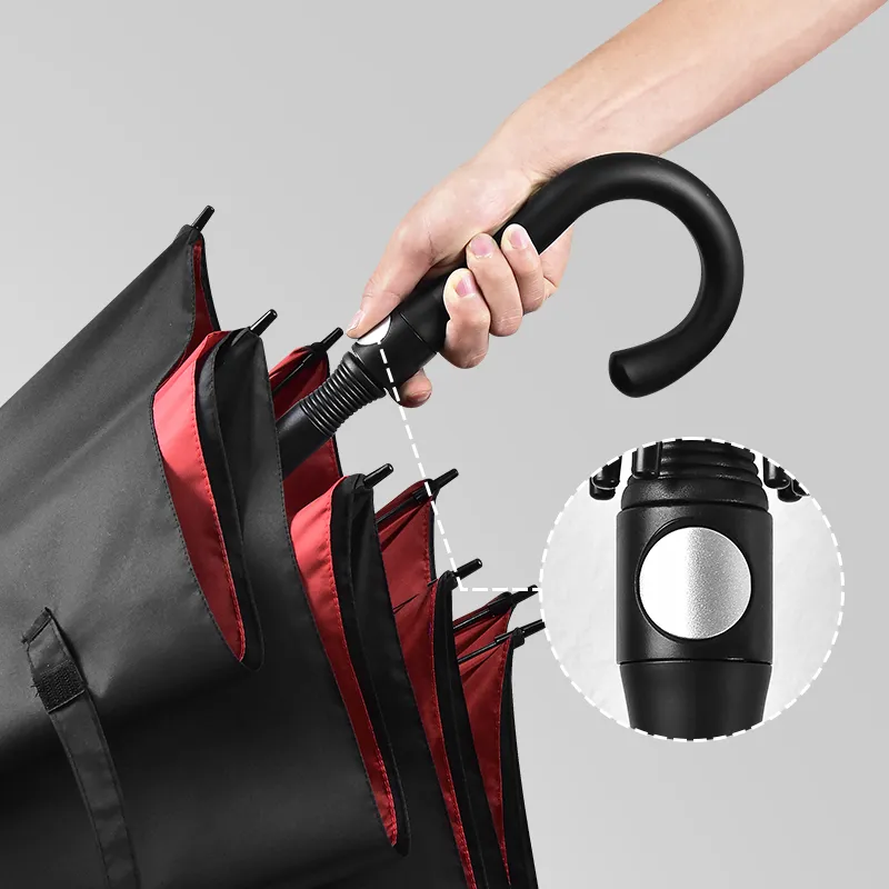 black golf umbrella