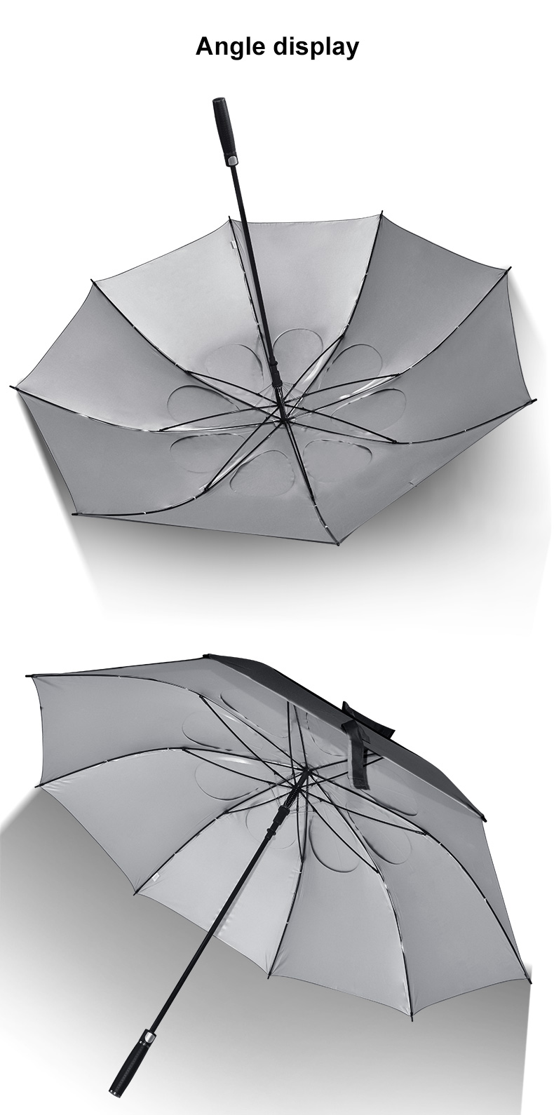 golf umbrella with wind vents