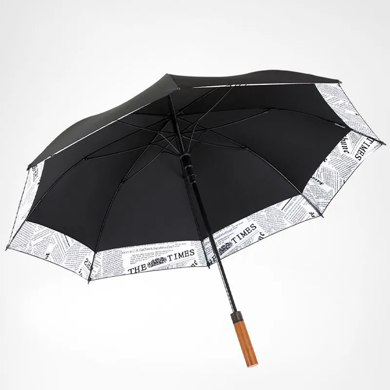 wooden handle gplf umbrella