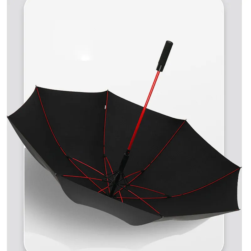 Semi automatic windproof umbrella