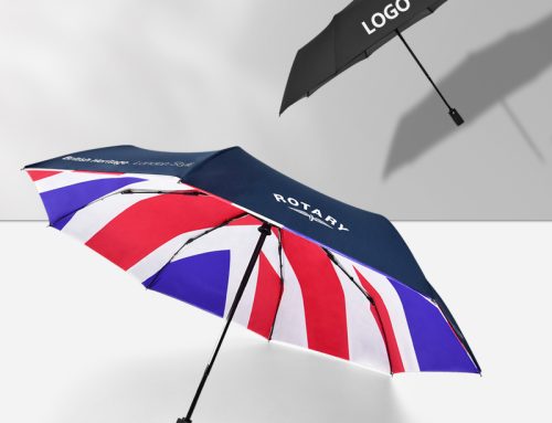 Custom Logo Brand Prints Automatic Open and Close 3 Fold Compact Small Umbrella