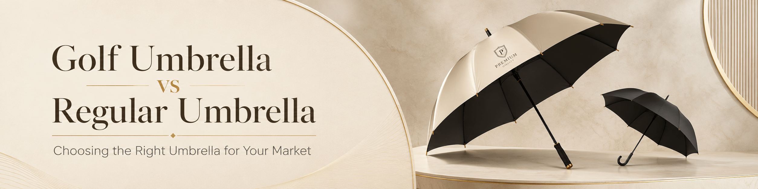 Golf Umbrella vs Regular Umbrella: Choosing the Right Umbrella for Your Market