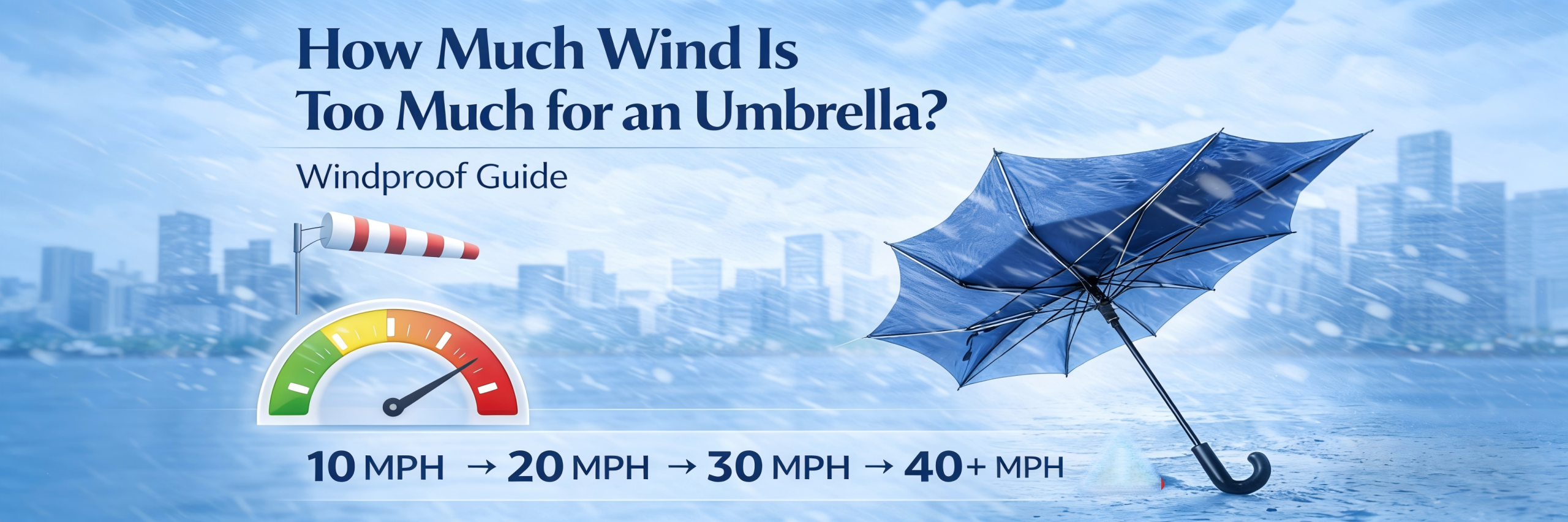 How Much Wind Is Too Much for an Umbrella? Windproof Guide