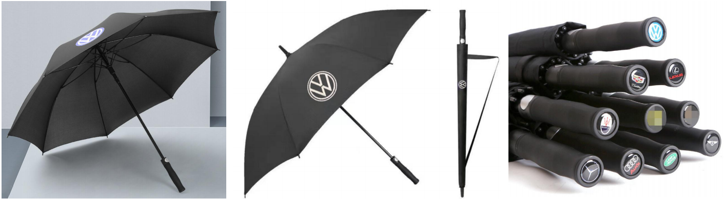 Custom-Made — 27–34-inch, 8-Rib Fiberglass-Frame Automatic Golf Umbrella | Fabric: 190T Pongee | Actual Product Image