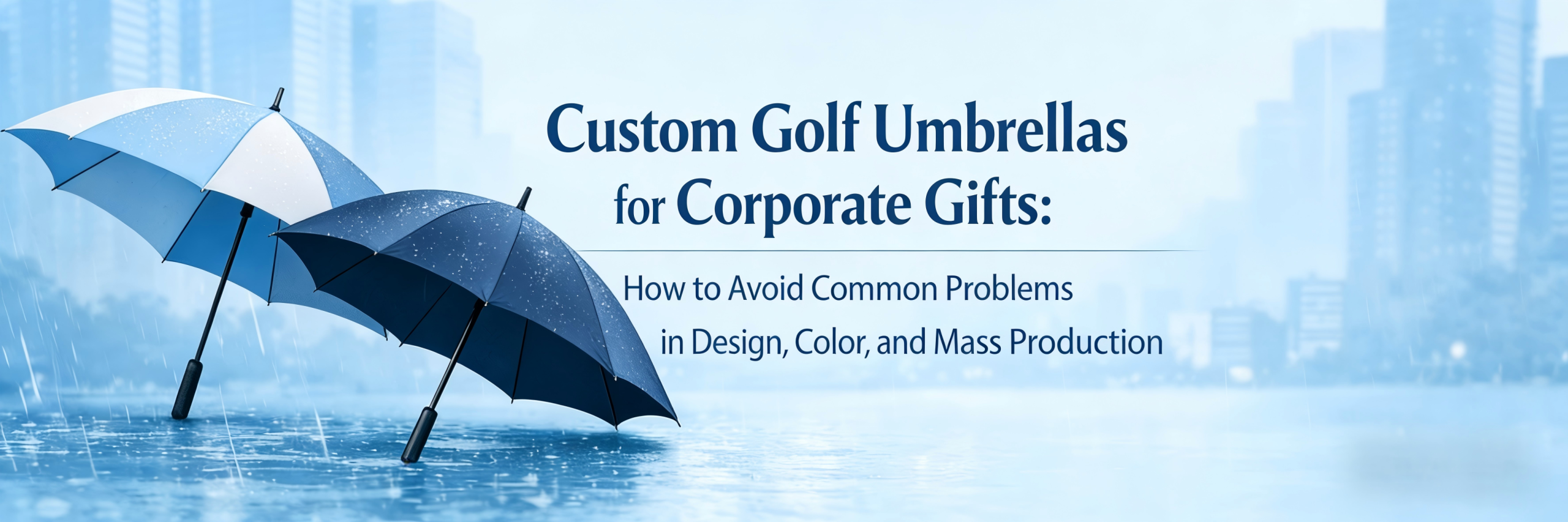 Custom Golf Umbrellas for Corporate Gifts: How to Avoid Common Problems in Design, Color, and Mass Production