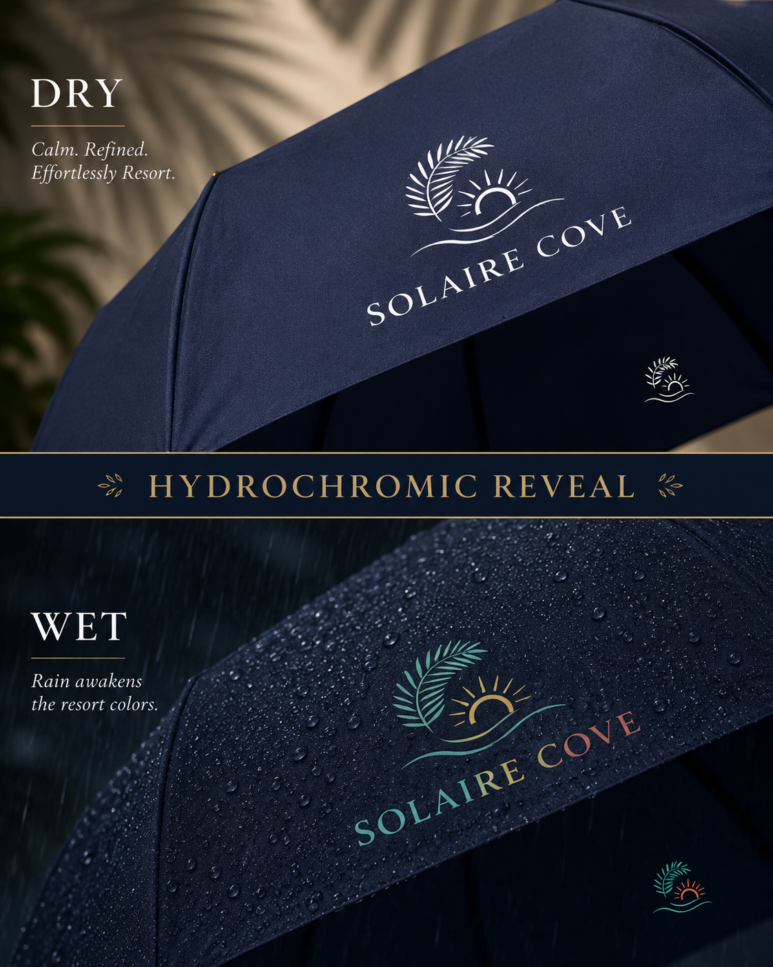 Hydrochromic Umbrella Printing
