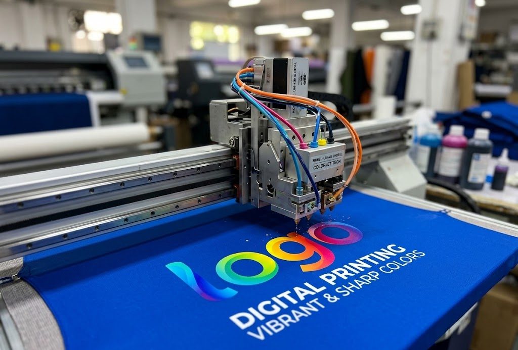 Eco-friendly UV digital printing for high-definition custom umbrella logos