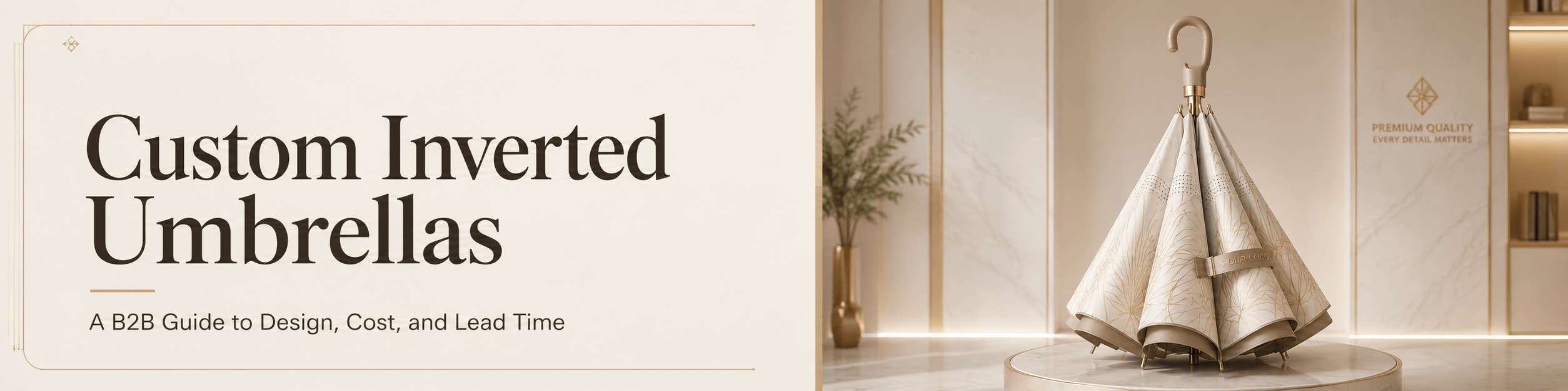 Custom Inverted Umbrellas: A B2B Guide to Design, Cost, and Lead Time