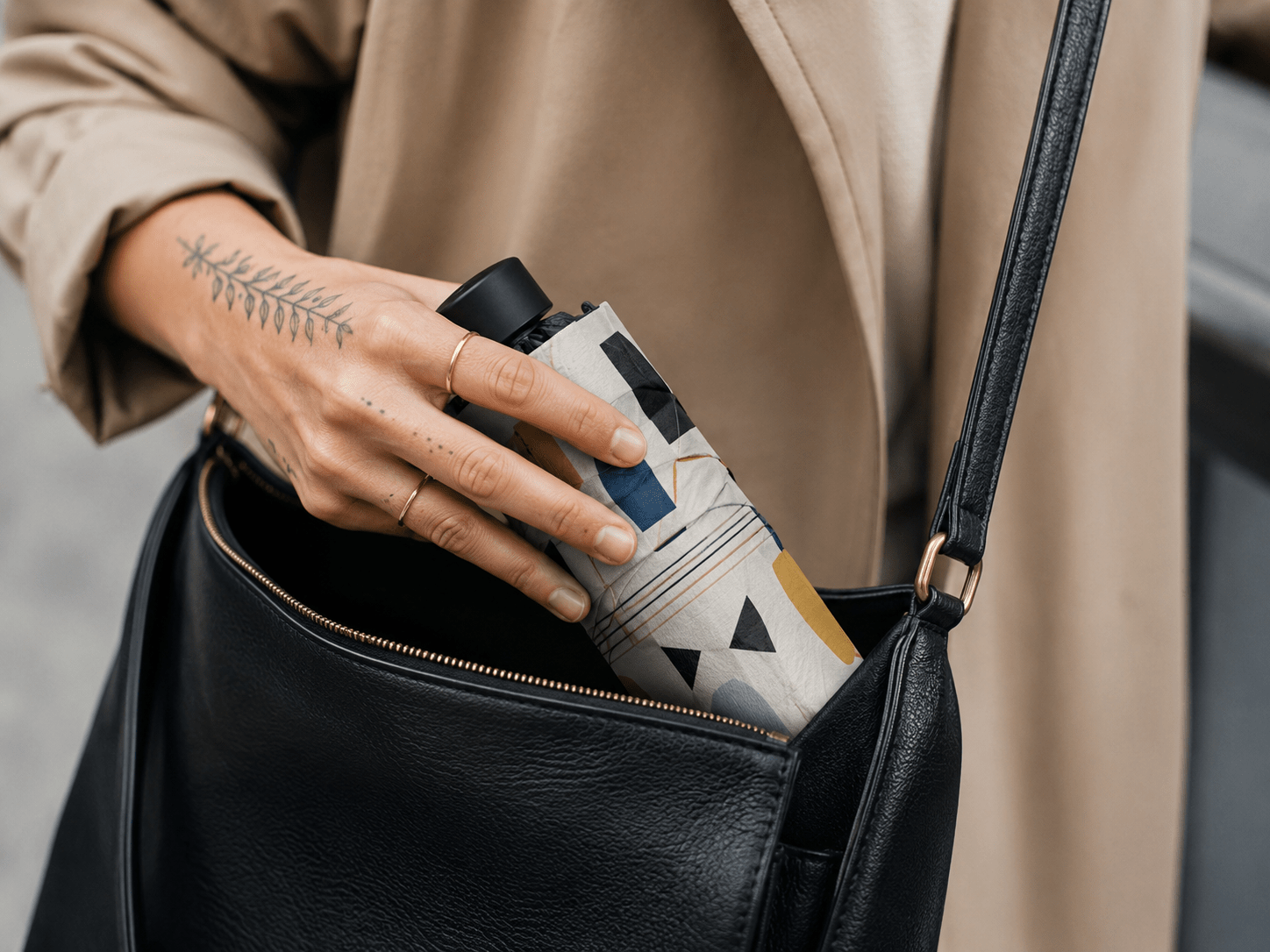 Custom printed compact pocket umbrellas for retail brand merchandising, showcasing an ultra-lightweight mini five-fold travel umbrella option provided by the manufacturer for corporate premium gifting and fashion promotional wholesale.