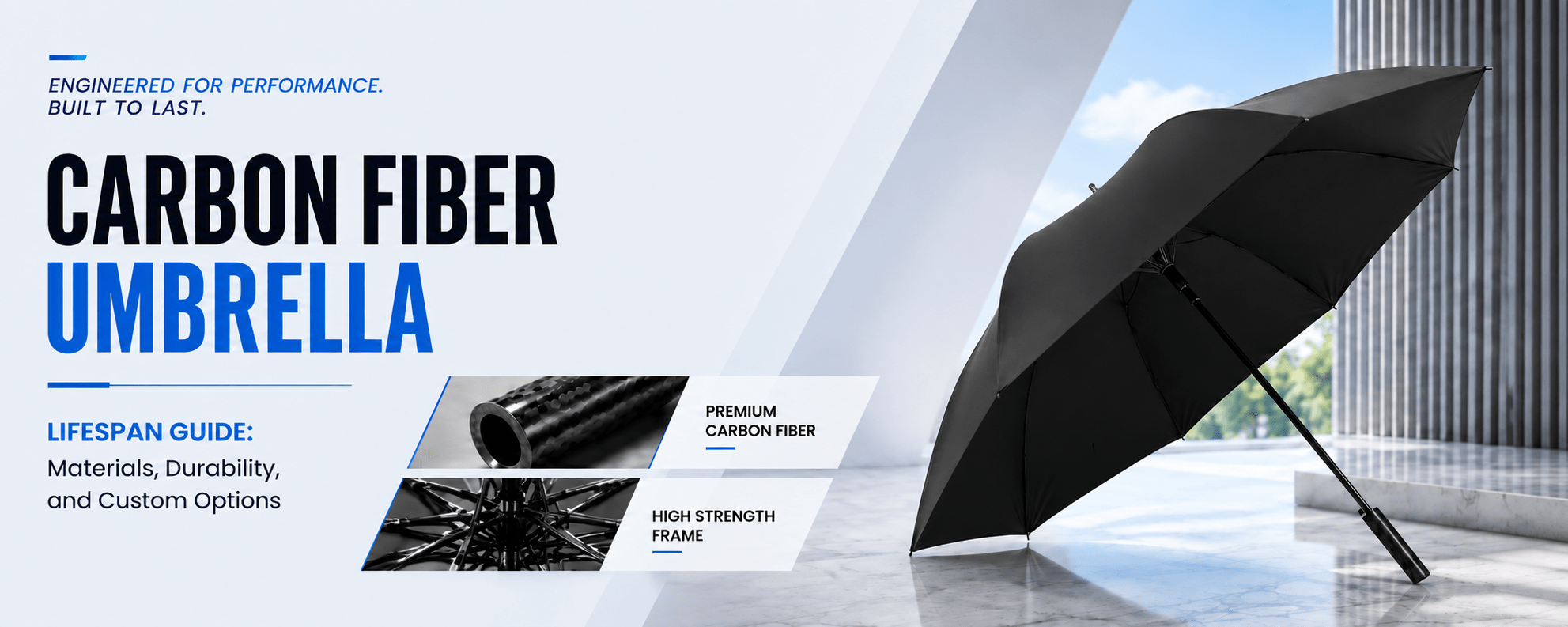 Carbon Fiber Umbrella Lifespan Guide: Materials, Durability, and Custom Options