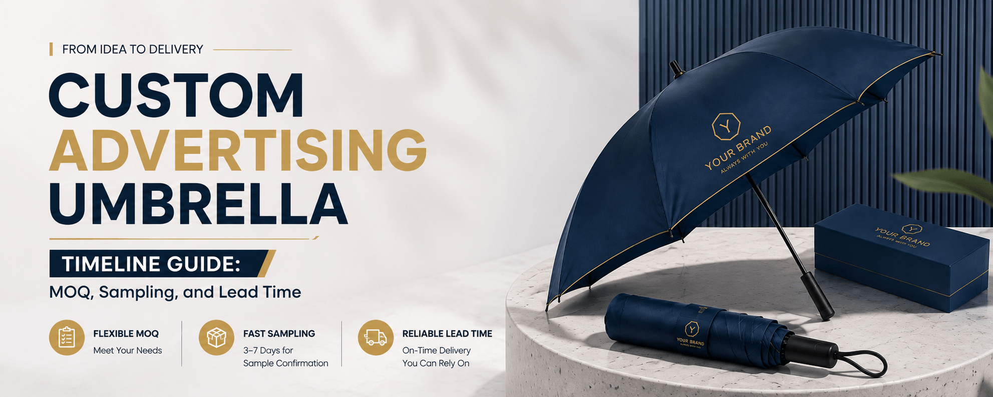 Custom Advertising Umbrella Timeline Guide: MOQ, Sampling, and Lead Time